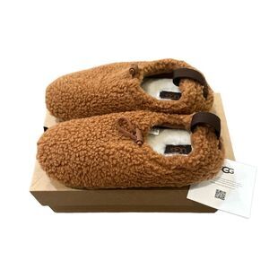 Ugg Plushy Shearling Slippers - Brown